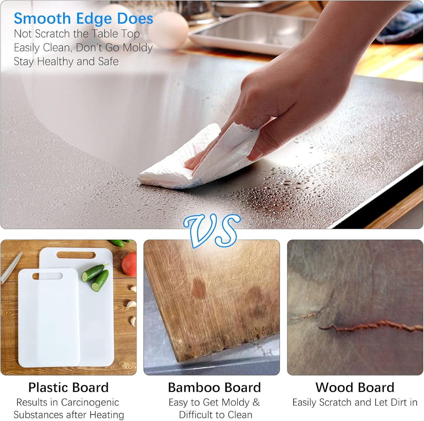 Stainless Steel Chopping Board (35x31cm)