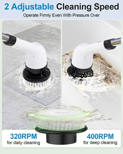 Electric Cleaning Household Multi-functional, 7-in-1 Toilet Bathroom Cleaning Brush