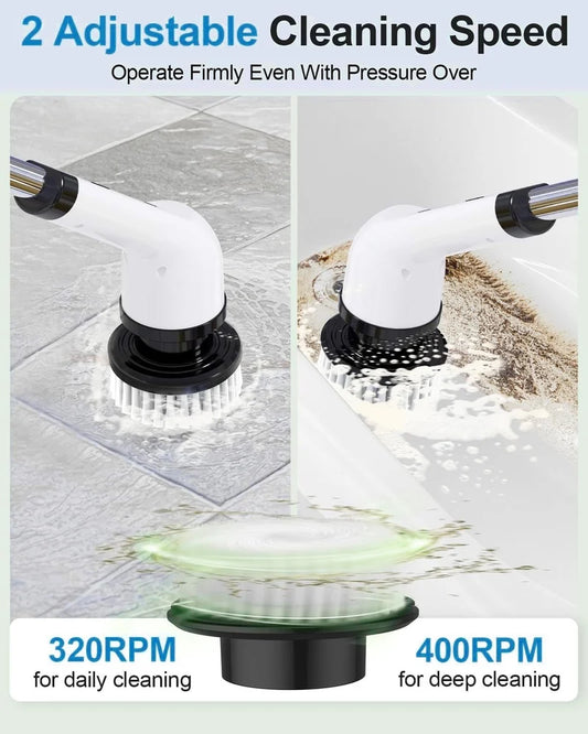 Electric Cleaning Household Multi-functional, 7-in-1 Toilet Bathroom Cleaning Brush