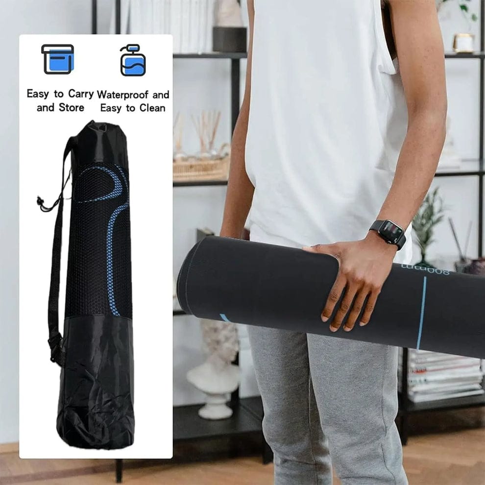 Non-Slip Yoga Mat with Asana Guide Lines (Pack of 1)